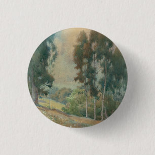 Spring Landscape (1911) Serene Watercolor Scenery 3 Cm Round Badge