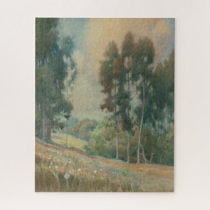 Spring Landscape (1911) Serene Watercolor Scenery Jigsaw Puzzle