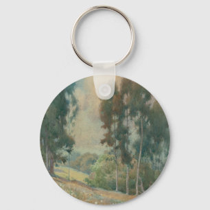 Spring Landscape (1911)  Serene Watercolor Scenery Key Ring