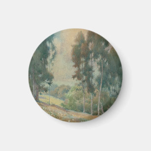 Spring Landscape (1911)  Serene Watercolor Scenery Magnet