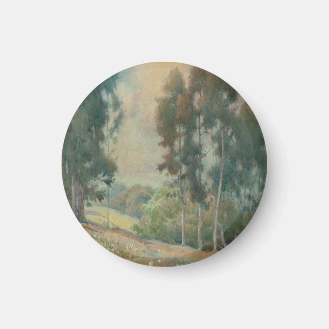 Spring Landscape (1911)  Serene Watercolor Scenery Magnet (Front)