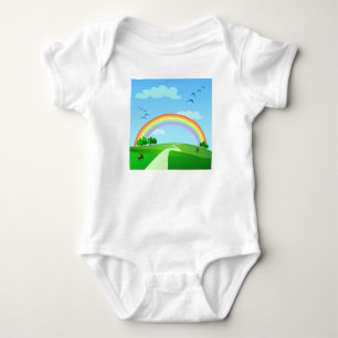 Spring landscape, t-shirt baby bodysuit