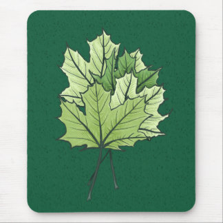 Spring Leaf Green Nature Lover Botanical Art Mouse Mat