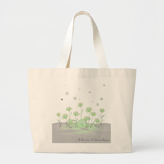 Spring Leaf Harmony – Minimal Nature Tote (Front)