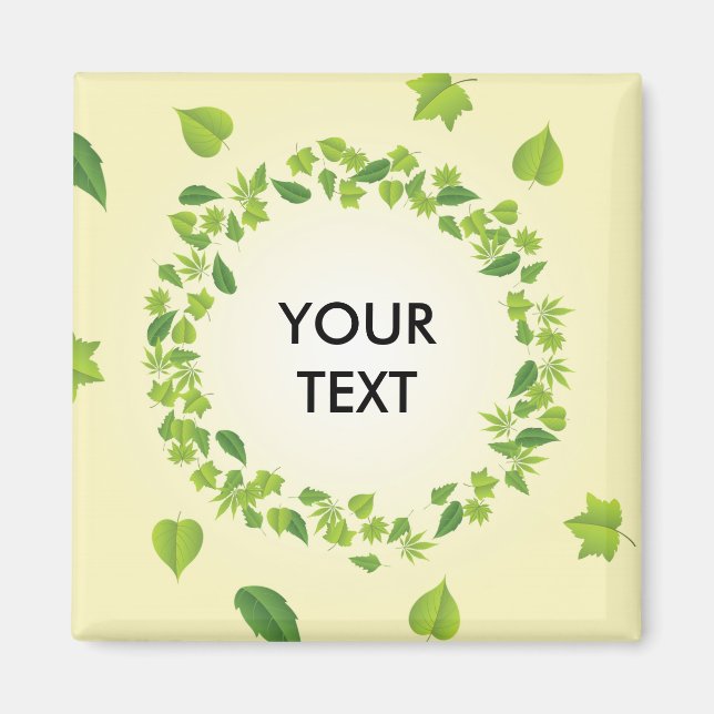 Spring leaves magnet (Front)