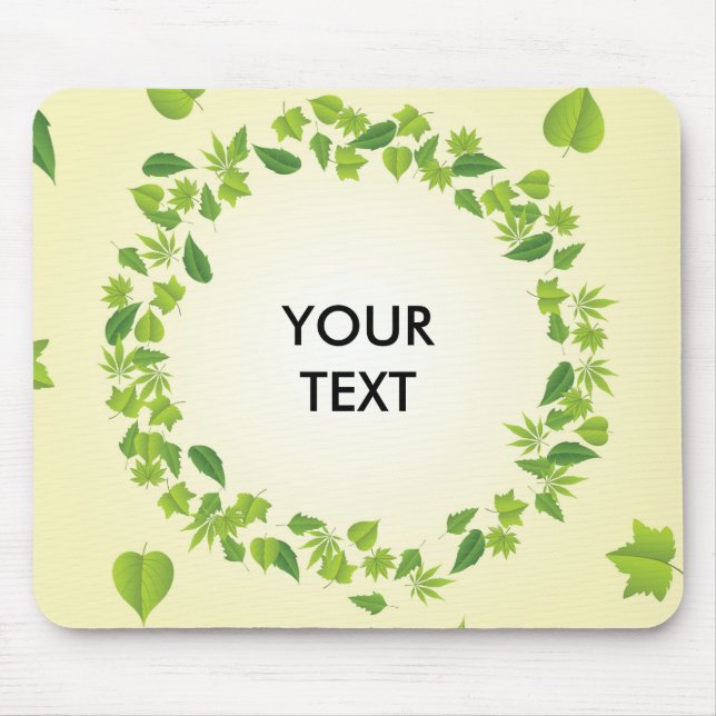 Spring leaves mouse mat (Front)