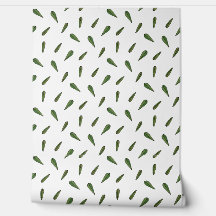 Spring leaves, watercolor pattern