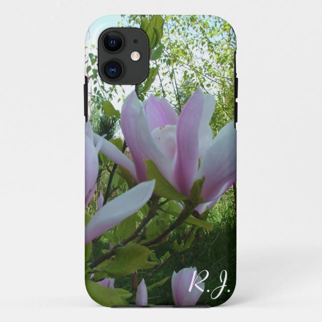 spring light purple magnolia flowers Case-Mate iPhone case (Back)