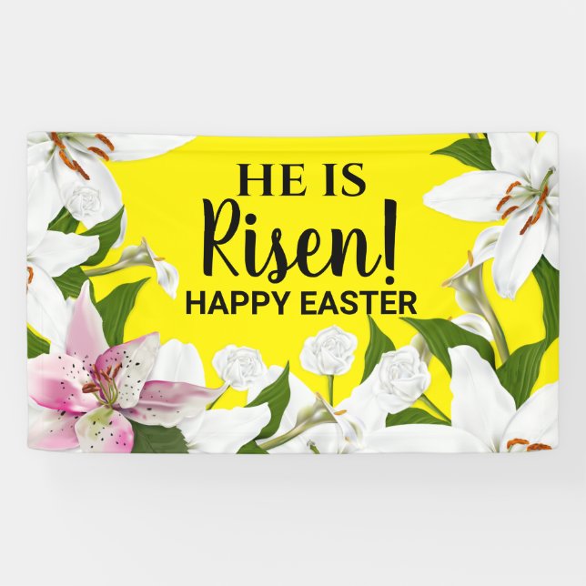 Spring Lily Easter Banner (Horizontal)
