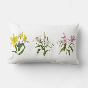 Spring Lily Garden Lumbar Cushion