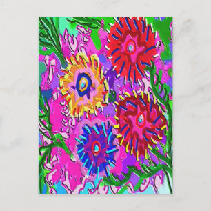 Spring Love For You -  Vibrant Foral Romance V1 Postcard