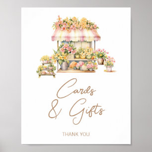 Spring Love In Bloom Bridal Shower Cards And Gifts Poster