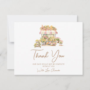 Spring Love In Bloom Bridal Shower Thank You Card