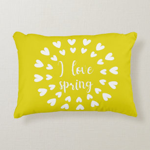 Spring Love, Little Hearts Decorative Cushion