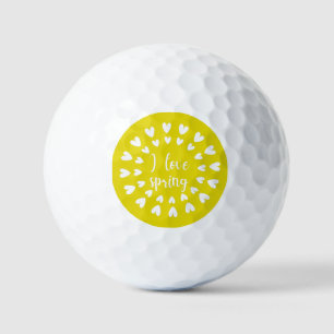 Spring Love, Little Hearts Golf Balls
