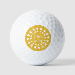 Spring Love, Little Hearts Golf Balls