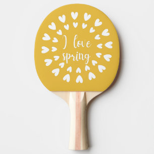 Spring Love, Little Hearts Ping Pong Paddle