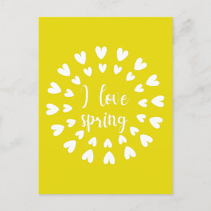 Spring Love, Little Hearts Postcard