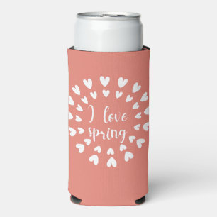 Spring Love, Little Hearts Seltzer Can Cooler