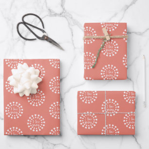 Spring Love, Little Hearts Wrapping Paper Sheet