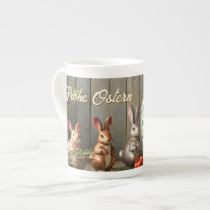 Spring Magic with Blossoms and Bunny Happiness Bone China Mug