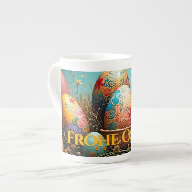 Spring Magic with Easter Eggs Bone China Mug (Front Left)