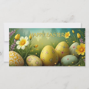 Spring Magic with Easter Eggs in a Sea of Flowers