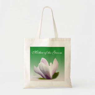 spring magnolia flower mother of the groom tote bag