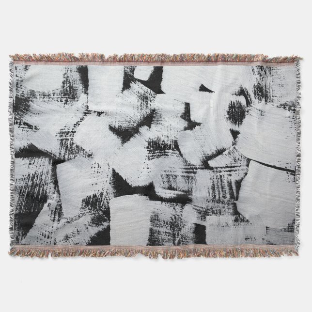 Spring magnolias, elegant fabric design. throw blanket (Front)