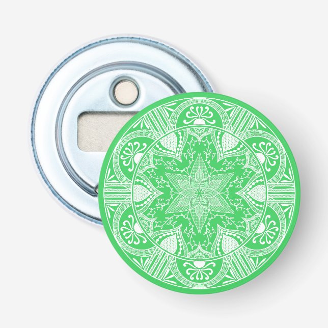 Spring Mandala Bottle Opener (Front)