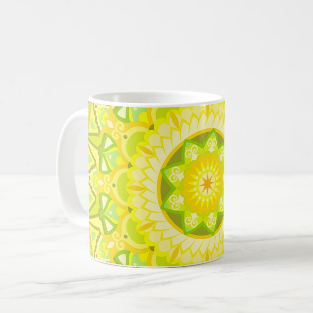 Spring Mandala Mug (Front Left)