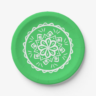 Spring Mandala Paper Plate