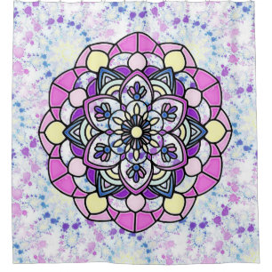 Spring Mandala Shower Curtain