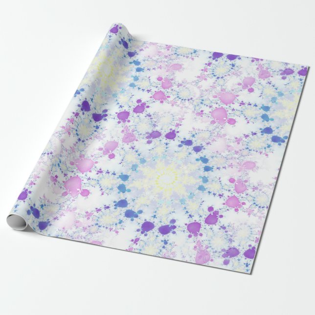 Spring Mandala Wrapping Paper (Unrolled)