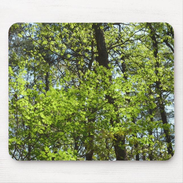 Spring Maple Leaves Nature Mouse Mat (Front)