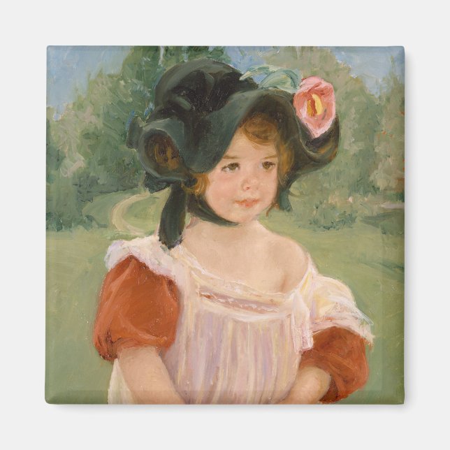Spring: Margot Standing in a Garden | 1900 Magnet (Front)