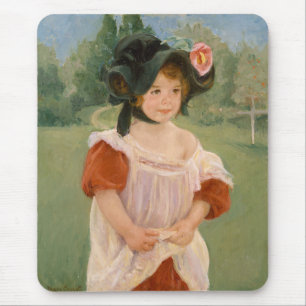 Spring: Margot Standing in a Garden 1900 Mouse Mat