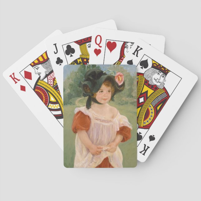 Spring: Margot Standing in a Garden | Mary Cassatt Playing Cards (Back)