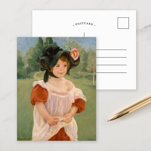 Spring: Margot Standing in a Garden | Mary Cassatt Postcard (Creator Uploaded)