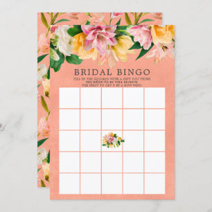 Spring Meadow BINGO Bridal Shower Game Invitation