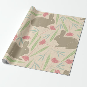 Spring Meadow Bunny Wrapping Paper