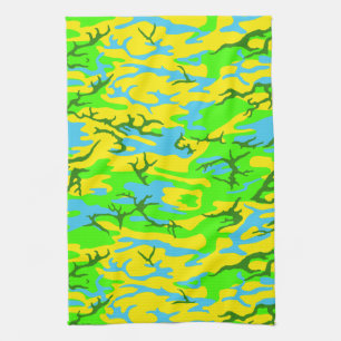Spring Meadow Camo Tea Towel