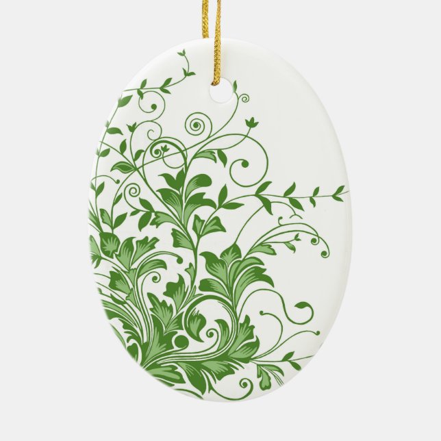 Spring Meadow Ceramic Tree Decoration (Back)