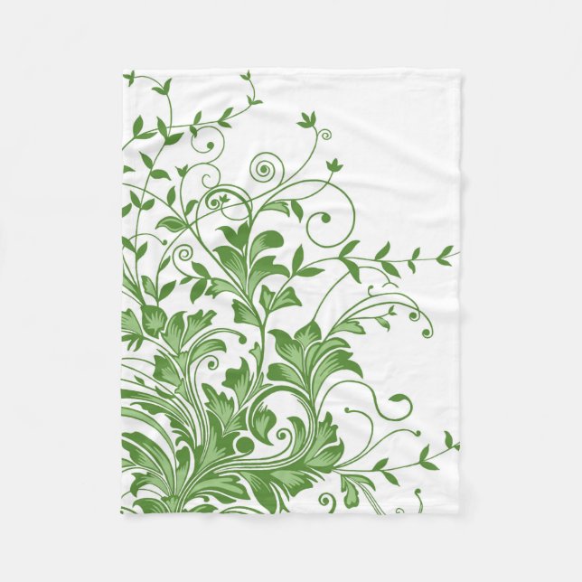 Spring Meadow Fleece Blanket (Front)