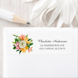 Spring Meadow Floral Bridal Shower Label