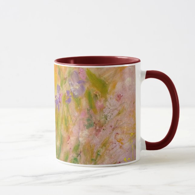 "Spring Meadow" Impressionist Garden Art Mug (Right)