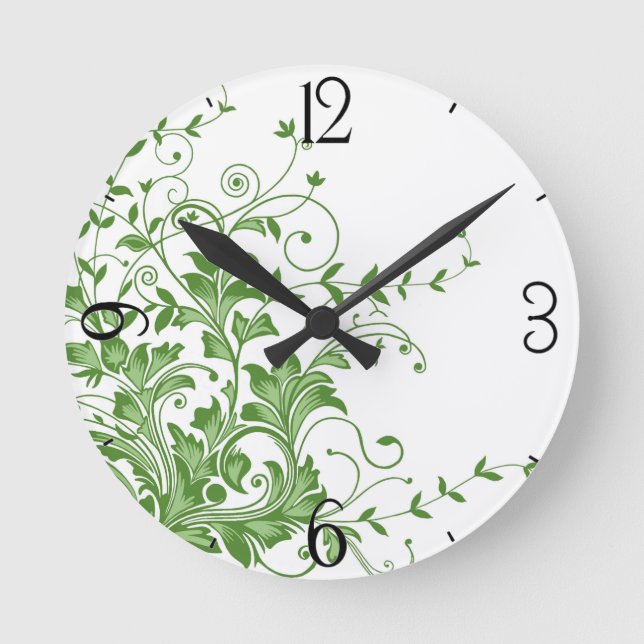 Spring Meadow Round Clock (Front)