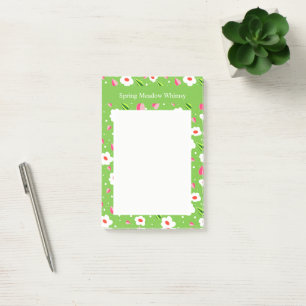 Spring Meadow Whimsy floral collection Post-it Notes