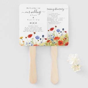 Spring Meadow Wildflowers Set of Fans