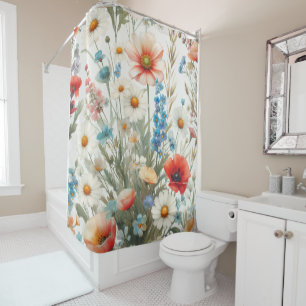 Spring Medley of Flowers 🌷 Shower Curtain